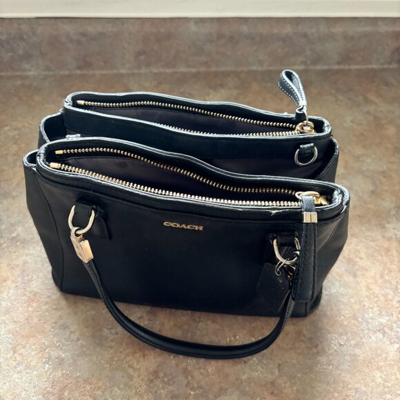 Coach Madison Mini Christie - Black Saffiano Leather - Picture 10 of 15